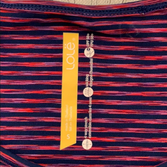 Lole Striped T-shirt Size Small - Picture 4 of 7
